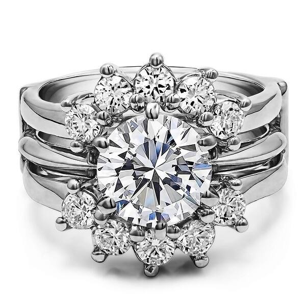Classic Circular Transparente Zirconia Cubic 925 Bronze Ring Classic Circular Transparente Zirconia Cubic 925 Bronze Ring