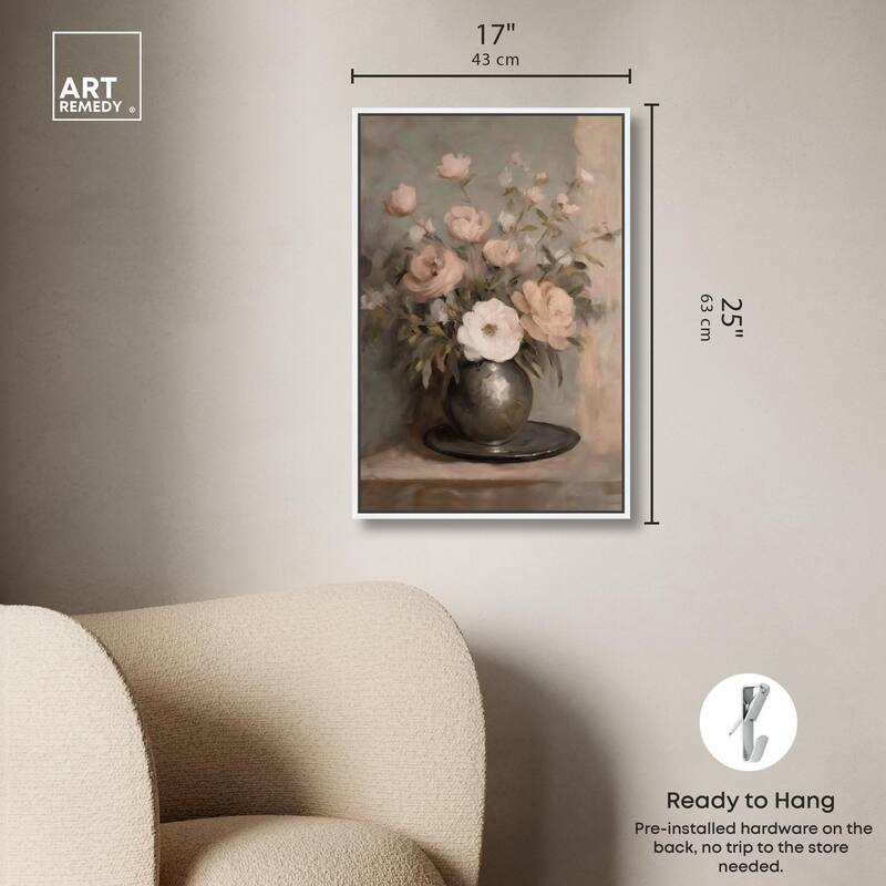 Porcelain Pink Canvas by Art Remedy