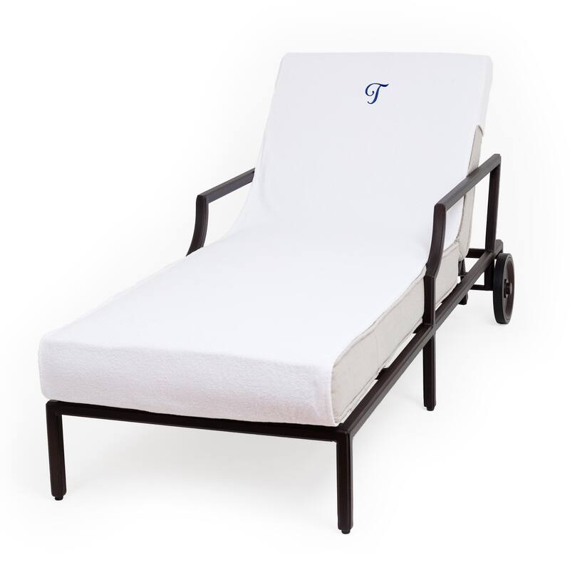 Authentic Hotel and Spa Personalized Standard Size Chaise Lounge Cover - T