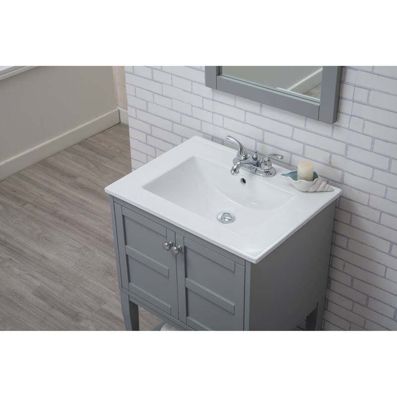 Elegant Lighting VF2101 Mason 24" Free Standing Single Basin Vanity