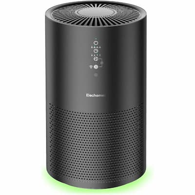 Elechomes Air Purifier for Home, Air Cleaner for Large Room with True H13 HEPA Filter - Black