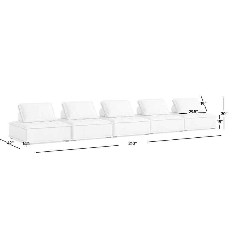 Arwen Modern Modular Sectional Sofa Set