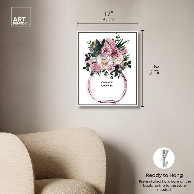 Floral Chance Fragrance Canvas by Art Remedy