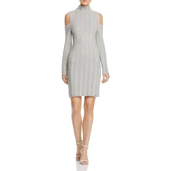 Shop French Connection Womens Mozart Casual Dress Ladder Knit Cold