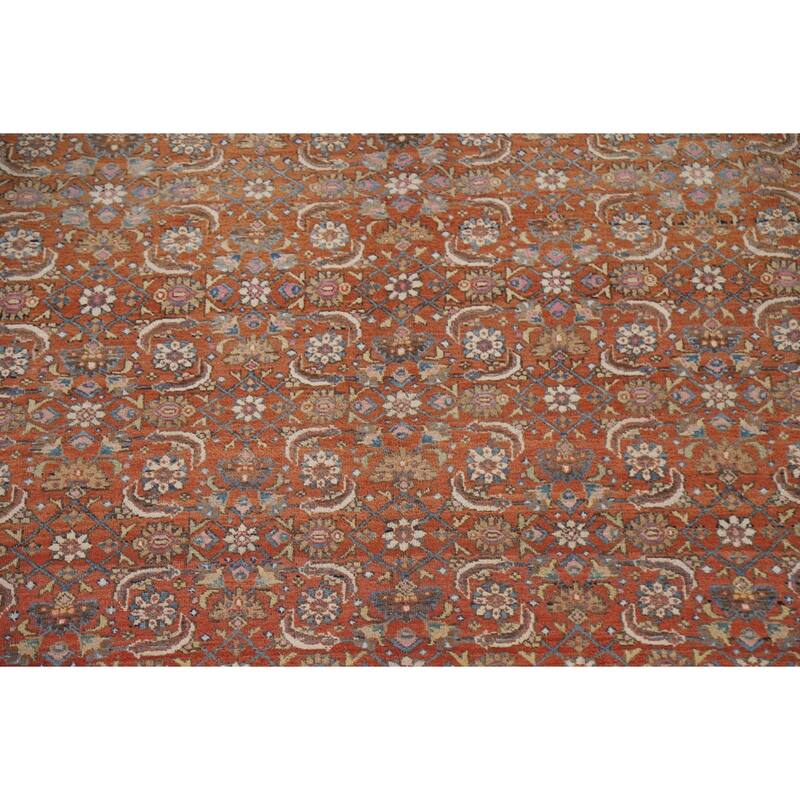 Vegetable Dye Bidjar Persian Antique Area Rug Handmade Wool Carpet - 8'2"x 10'8"