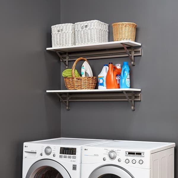 https://ak1.ostkcdn.com/images/products/is/images/direct/20fbb54ee8aee9fae01aff8aaa6b833ca6ff55f0/Arrange-a-Space-LDS-Choice-Laundry-Room-Orgainizer-System-Double-Shelf-Kit.jpg?impolicy=medium