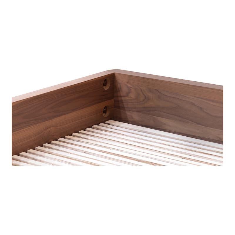 Aurelle Home Rome Modern Rounded Low Profile Bed