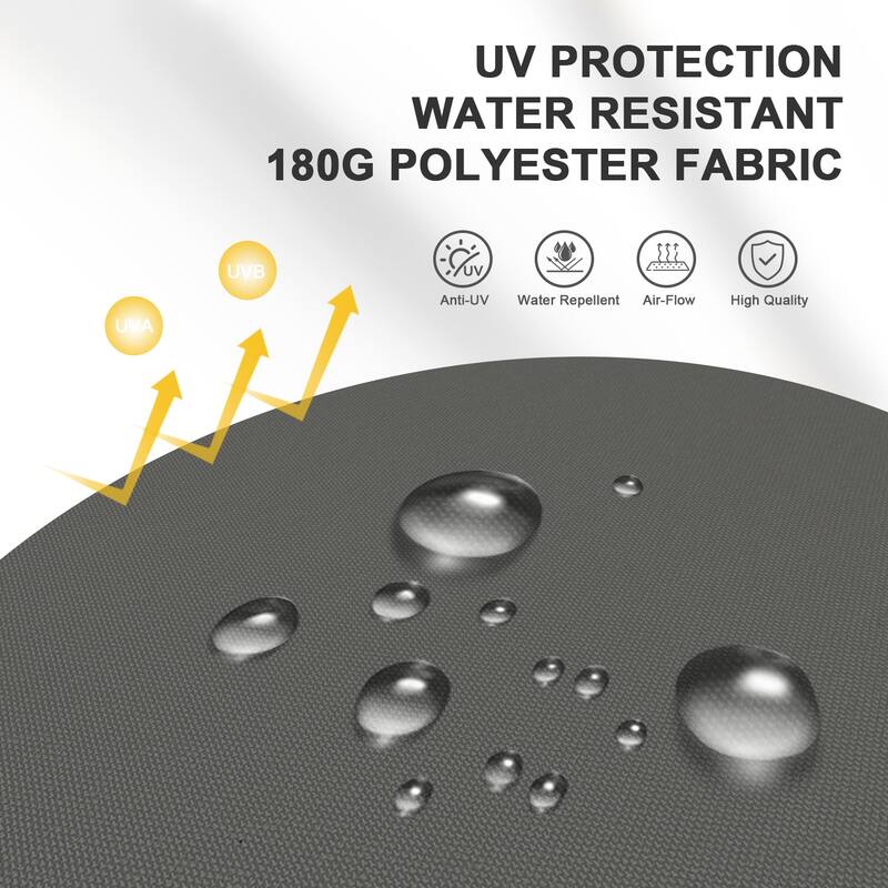 Autlaycil 15ft Retangle Patio Umbrella with Solar Lights & Base