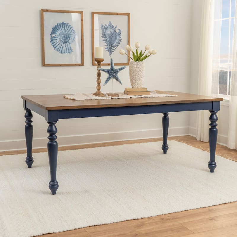 Aster Rectangle Dining Table - Blue