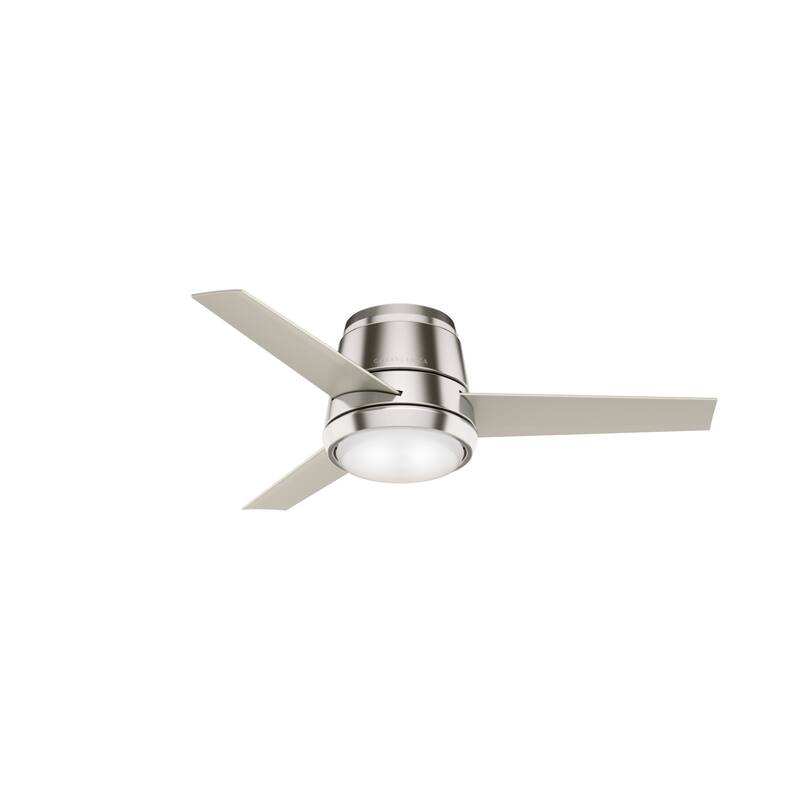 Casablanca 44" Commodus Low Profile Ceiling Fan with LED Light Kit and Wall Control - Modern & Contemporary, Transitional