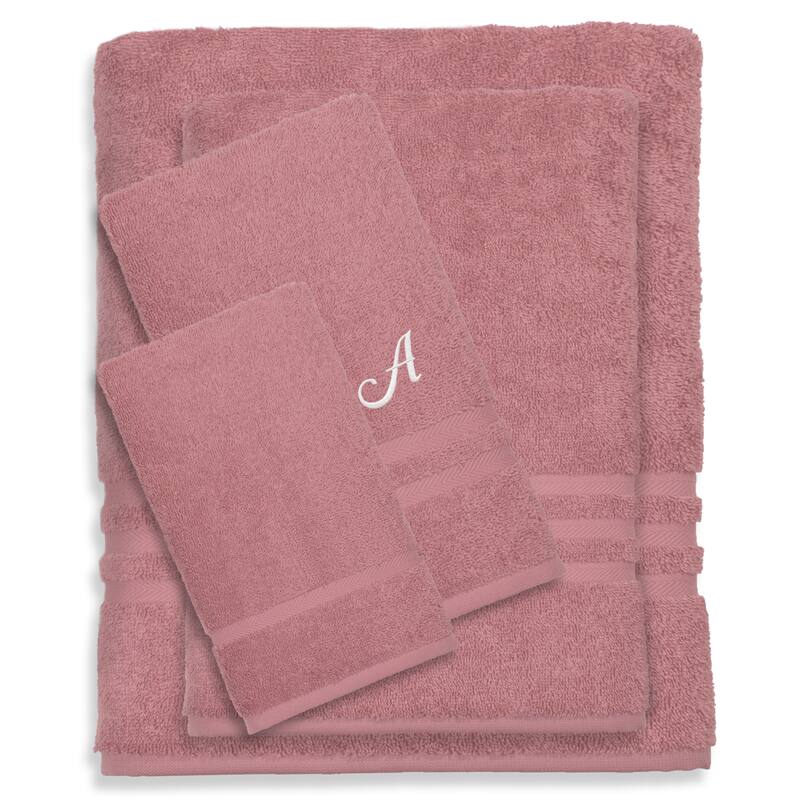 Authentic Hotel and Spa 100% Turkish Cotton 4PC Denzi Towel Set