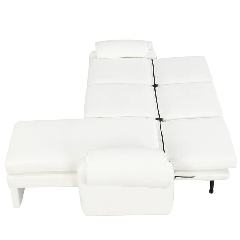 Convertible Recliner Futon Sofa with Adjustable Backrest