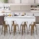 preview thumbnail 7 of 30, Metal Bar Stools Set of 4,Bar Stool with Low Back for Indoor/Outdoor Barstools