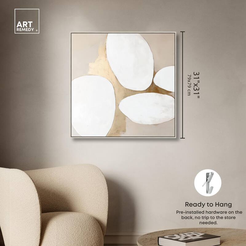 Stacked Stones III Canvas by Art Remedy