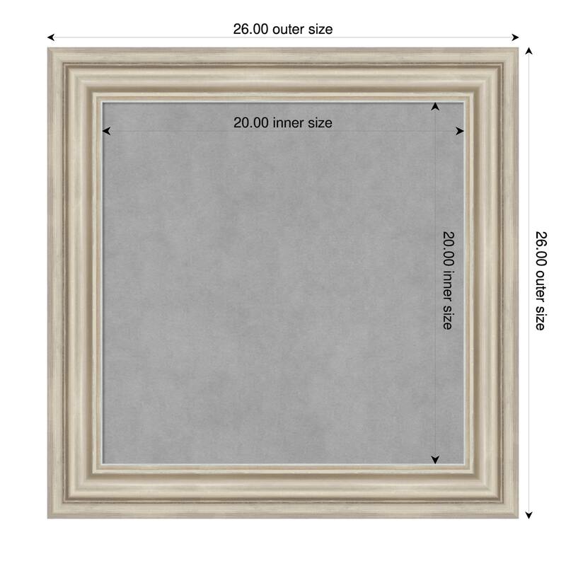 Amanti Art Sierra Black Brown Framed - 26 x 26 in - Sierra Silver