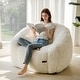 preview thumbnail 47 of 55, Giant Bean Bag Chair,Shell-Shaped Oversized Bean Bag Chair with Fille