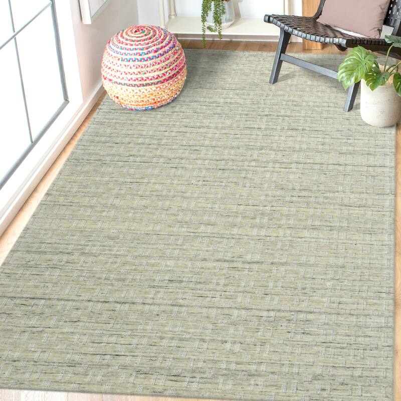 Houston Aliya Transitional Geometric Hand-Woven Area Rug - 3'6" x 5'6" - Beige