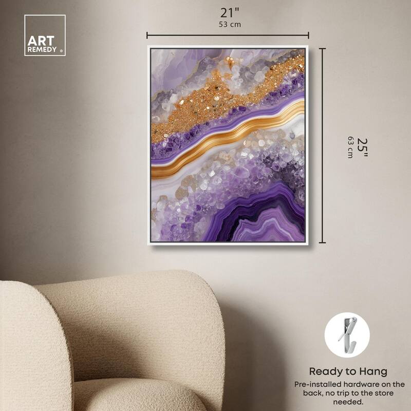 Gemstone Labyrinth II Canvas by Art Remedy
