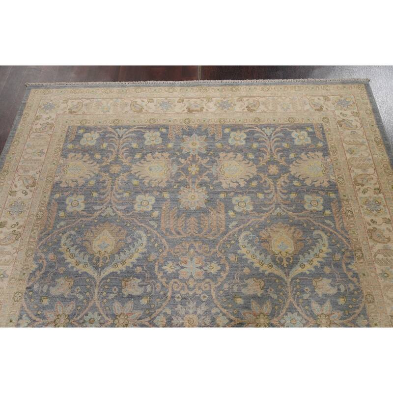 Traditional Vegetable Dye Oushak Turkish Area Rug Wool Hand-knotted - 5'9" x 7'9"