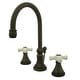 preview thumbnail 10 of 23, Kingston Brass Governor 8 in. Widespread Bathroom Faucet
