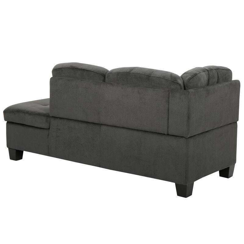 101.5" Fabric L-Shaped Sectional Sofa, 6-Seater