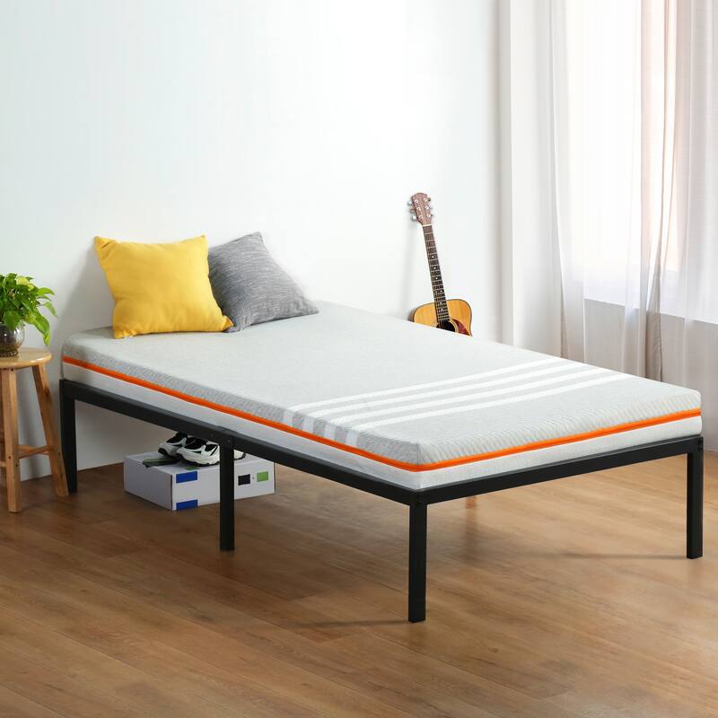 Sleeplanner 18-inch Modern Metal Platform Bed Frame