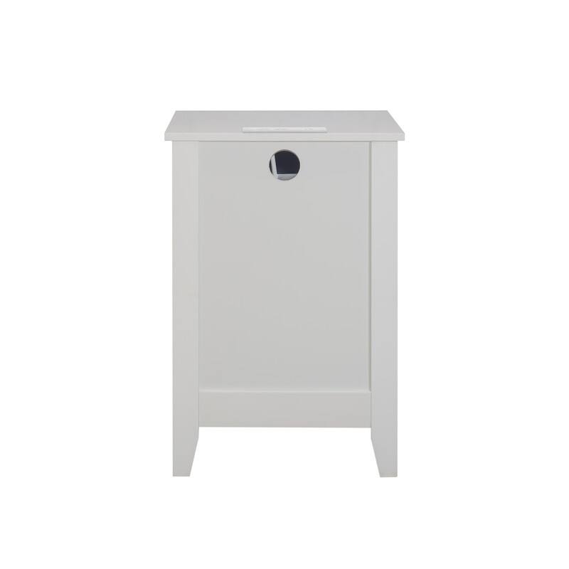 Set of 2 pcs white 3 Drawer Nightstand