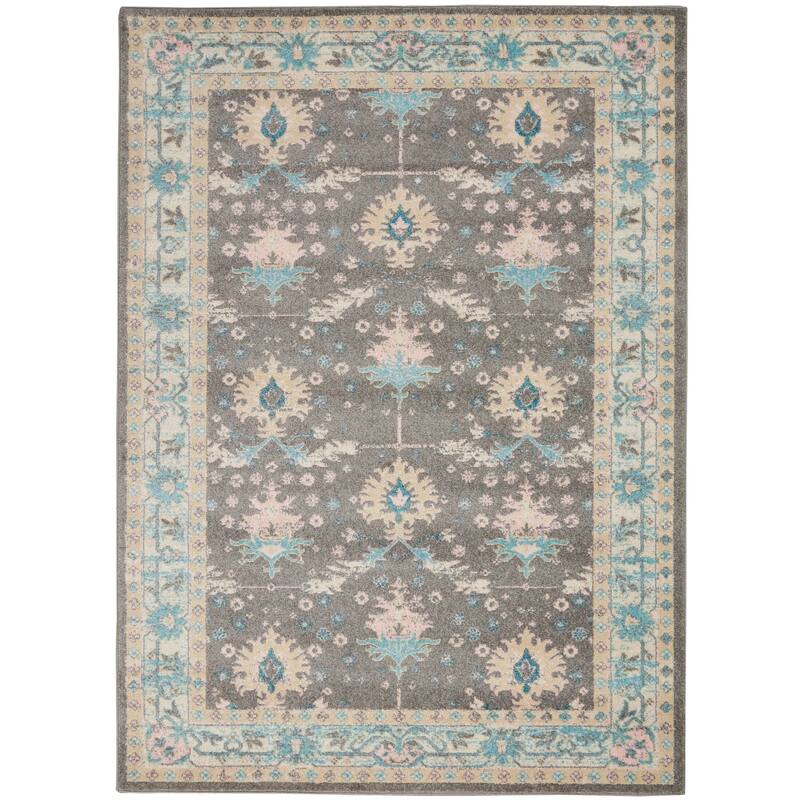 Nourison Tranquil Oriental Floral Medallion Area Rug