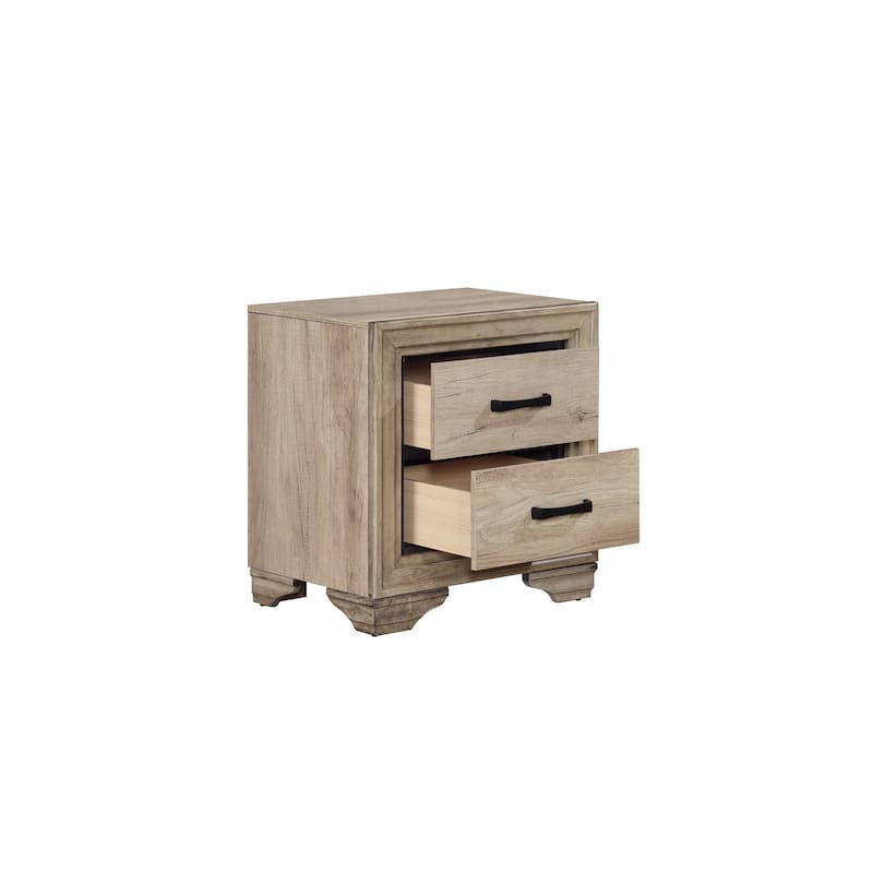Ben 5 Piece Rustic Melamine Laminate Modern Panel Bedroom Set