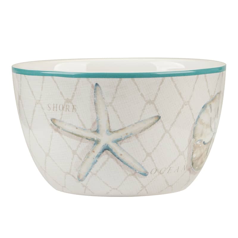 Certified International Ocean View Set of 4 Ice Cream Bowls - 5.25" Diam x 3"