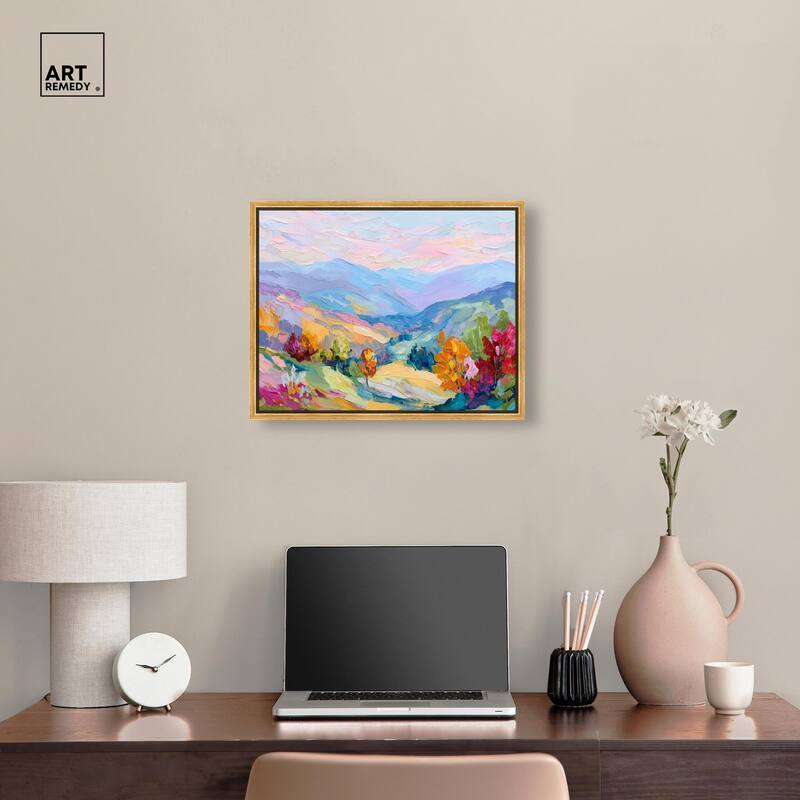 Colorful Valley I Canvas by Art Remedy