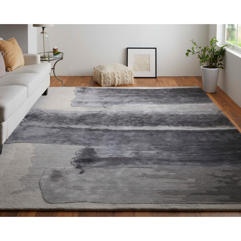 Grand Bazaar Ramiro Hand Tufted Abstract Transitional Area Rug