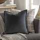 preview thumbnail 22 of 57, Harrell Solid Velvet 22-inch Throw Pillow Cover Only - Medium Grey