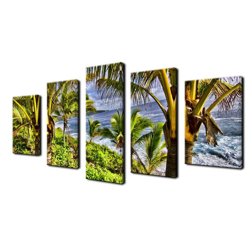 Ready2HangArt 'Overhang' 5-Piece Wrapped Canvas Wall Art Set