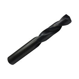 12 Pcs, High Speed Steel, Black Oxide, 1/16" HSS Left Hand Split Point Stub Drill Bit, DWDSTLH1/16