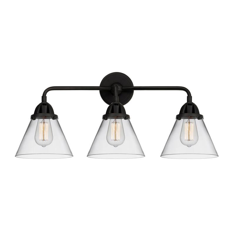 Innovations Lighting Nouveau 2 Cone - 3 Light 26" Bath Vanity Light