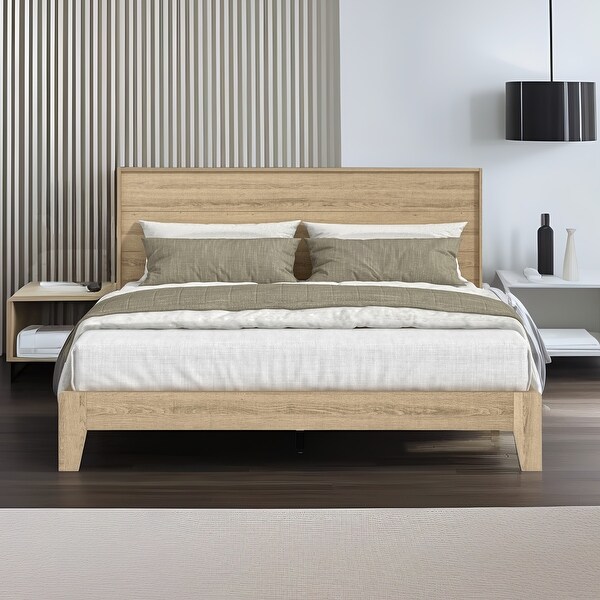 Payne Luxe Queen Platform Bed with Headboard - Bed Bath