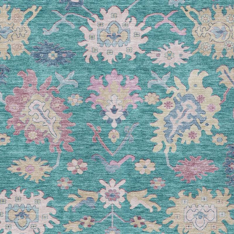 HomeRoots Floral Transitional Rectangle Outdoor Rug