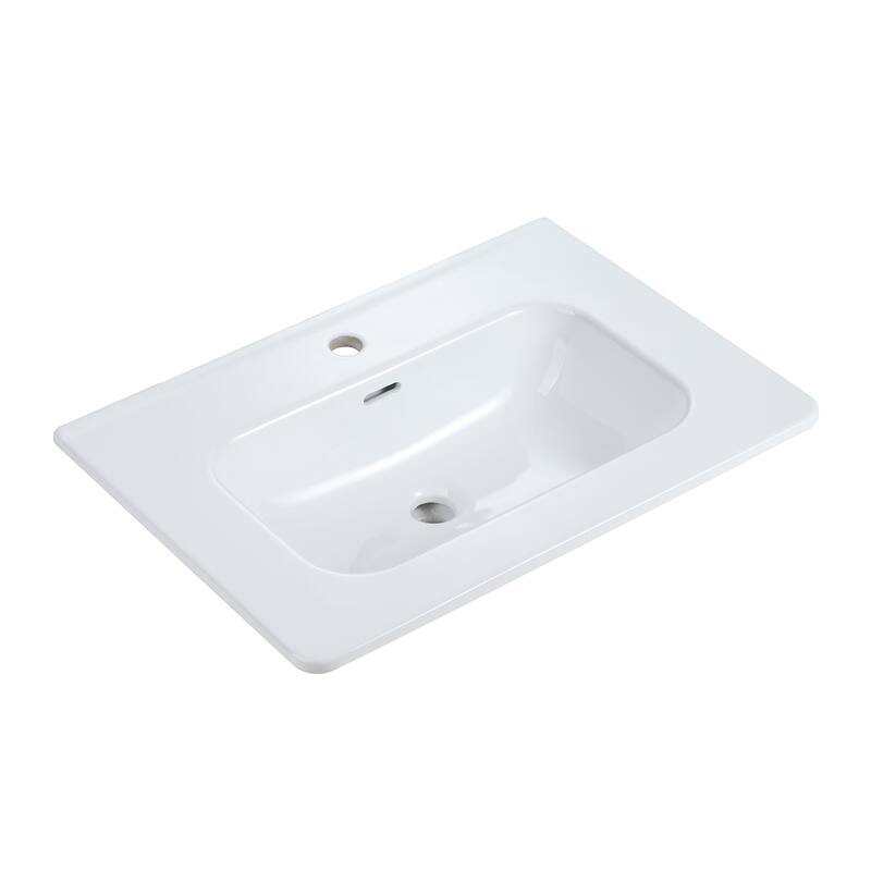 Topcraft Ceramic Bathroom Vanity Sinks - White - 30"