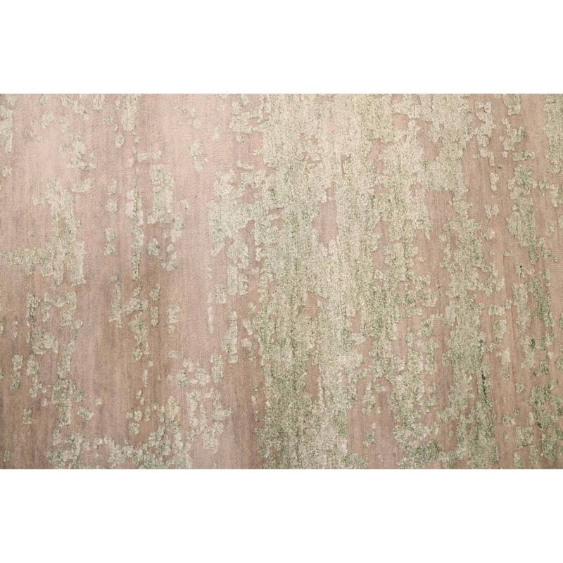 ECARPETGALLERY Hand-knotted Legacy Taupe Silk, Wool Rug - 8'11 x 12'0