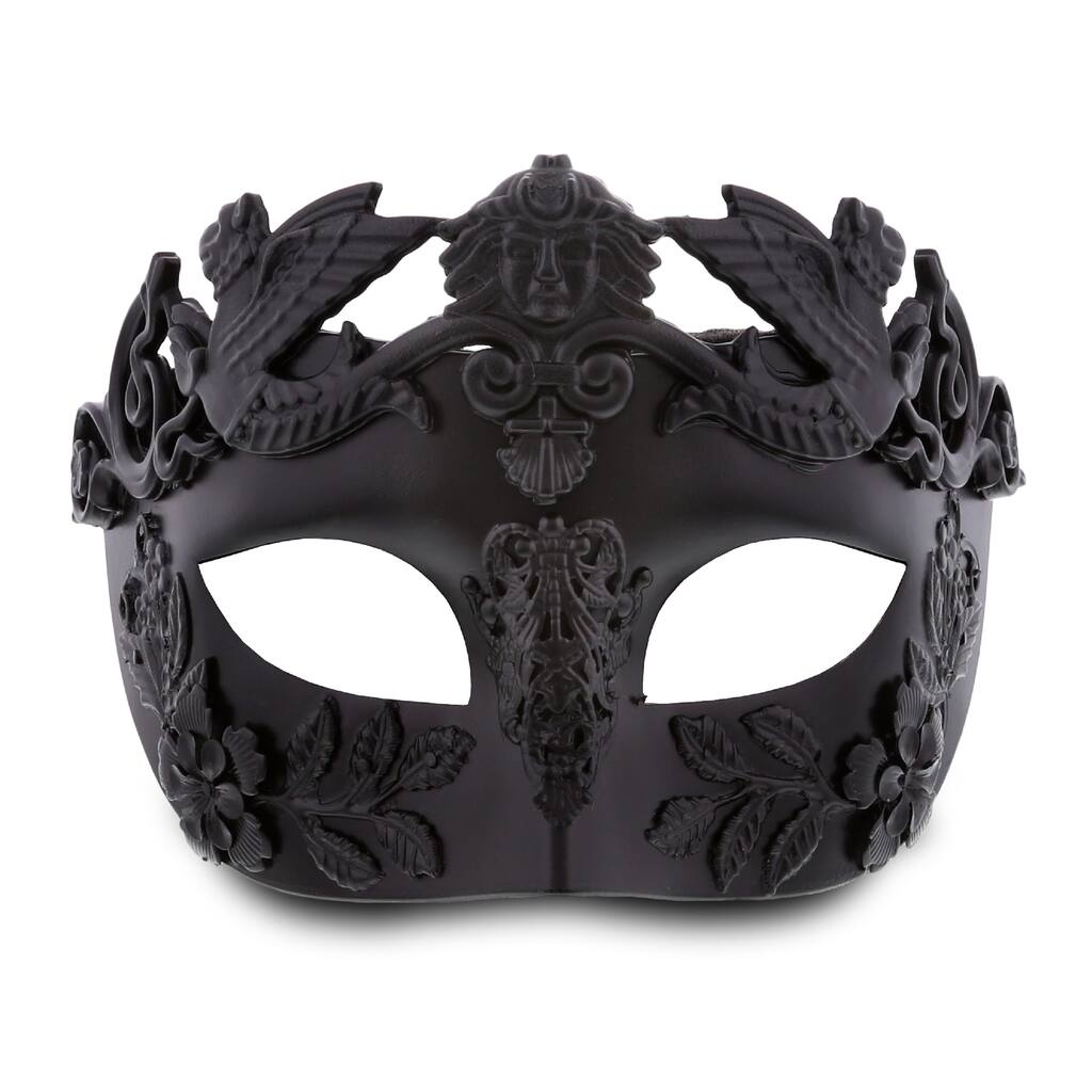 Attitude Studio Venetian Royal Masquerade Ball Mask Costume - Black