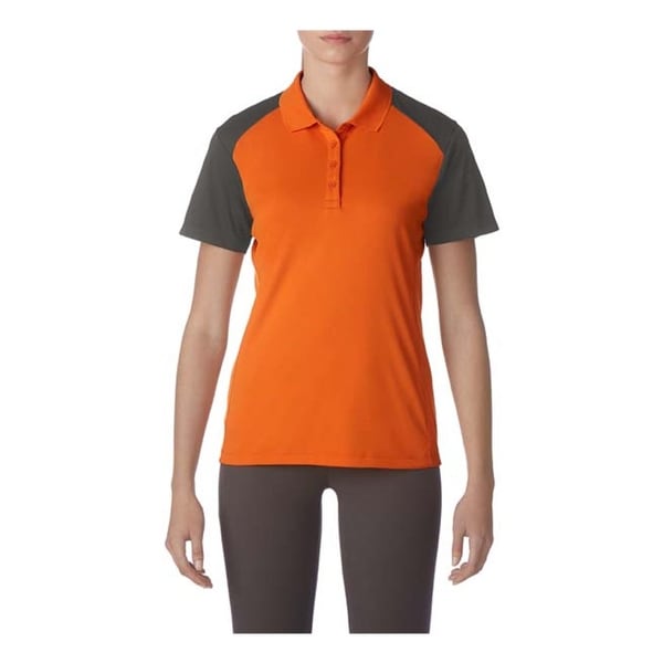women's color block polo shirts