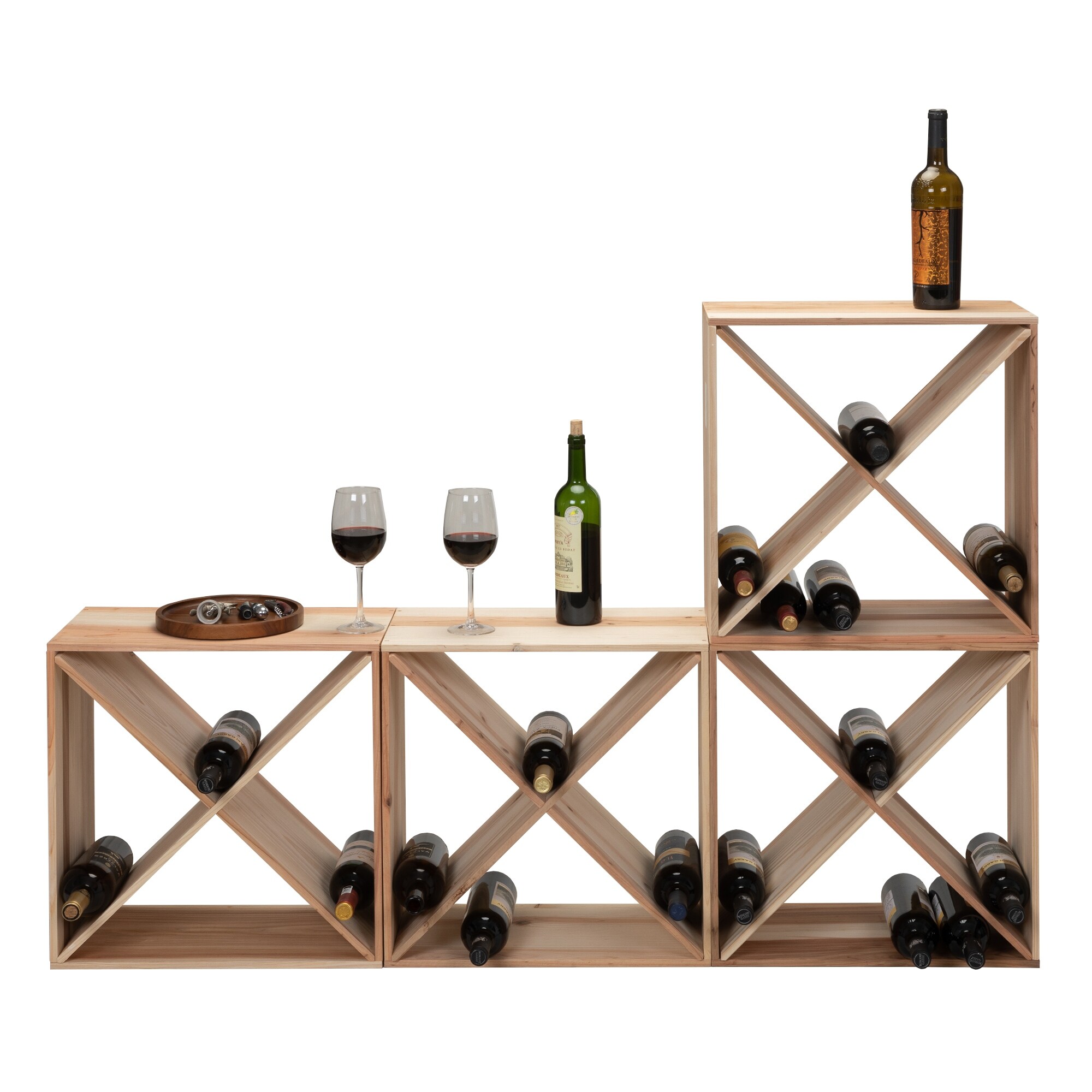 wooden wine storage wine x rack