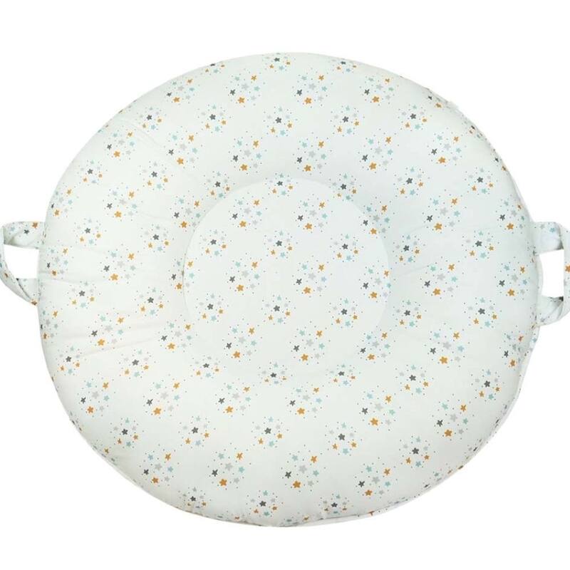 Serenity Light Gray Floor Cushion - Gray & Multi