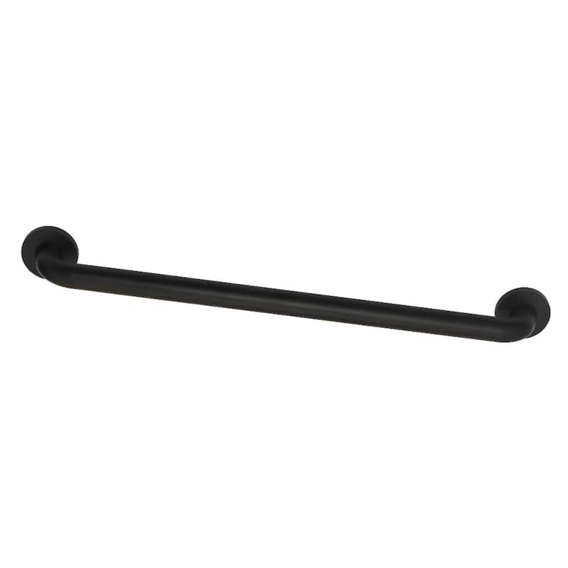 Kingston Brass Meridian 24-Inch x 1-1/4-Inch O.D Grab Bar - Matte Black
