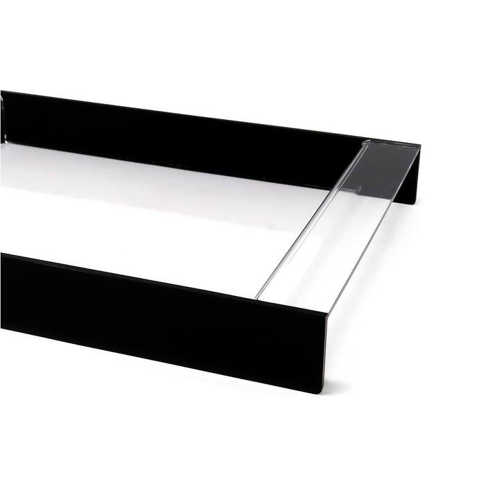 Acrylic Serving Tray with Gold Sides, 17.75"L