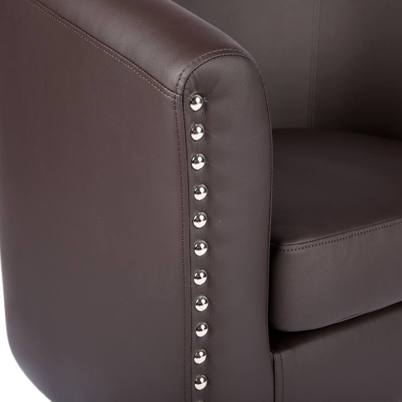 Carson Carrington Junsele PU Leather Accent Club Chair