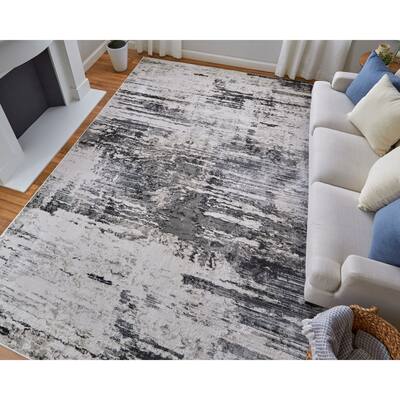 Grand Bazaar Alexander Machine Made Abstract Modern Area Rug