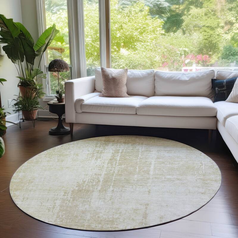 Machine Washable Indoor/ Outdoor Chantille Abstract Ombre Rug