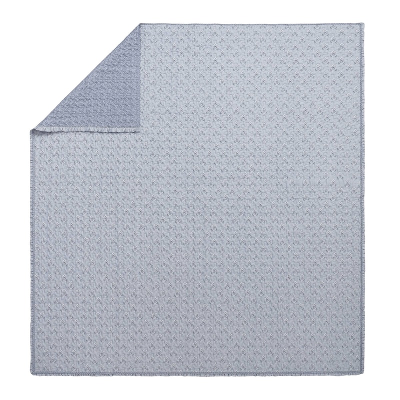 Madison ParK Linwood 3 Piece Ruffle Printed Quilt Set